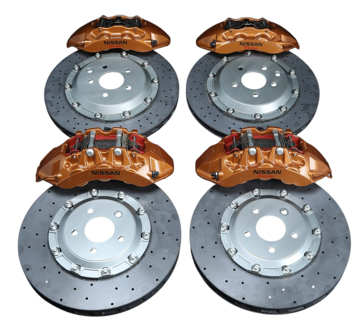 R35 GTR Brake Conversion kit  to Suit Skyline R32, R33, R34 – Cross Drilled Rotors