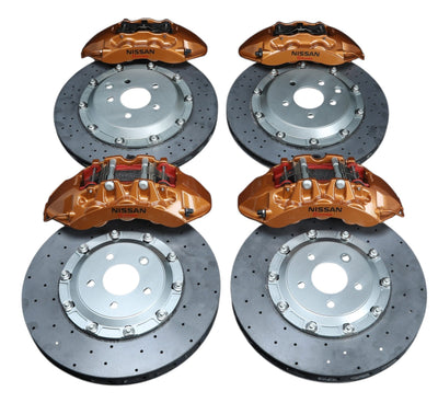 R35 GTR Brake Conversion kit  to Suit Skyline R32, R33, R34 – Cross Drilled Rotors
