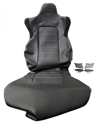 1x Nissan Skyline R34 GTR M-Spec OEM Leather Seat Replacement Skin – Front or Rear