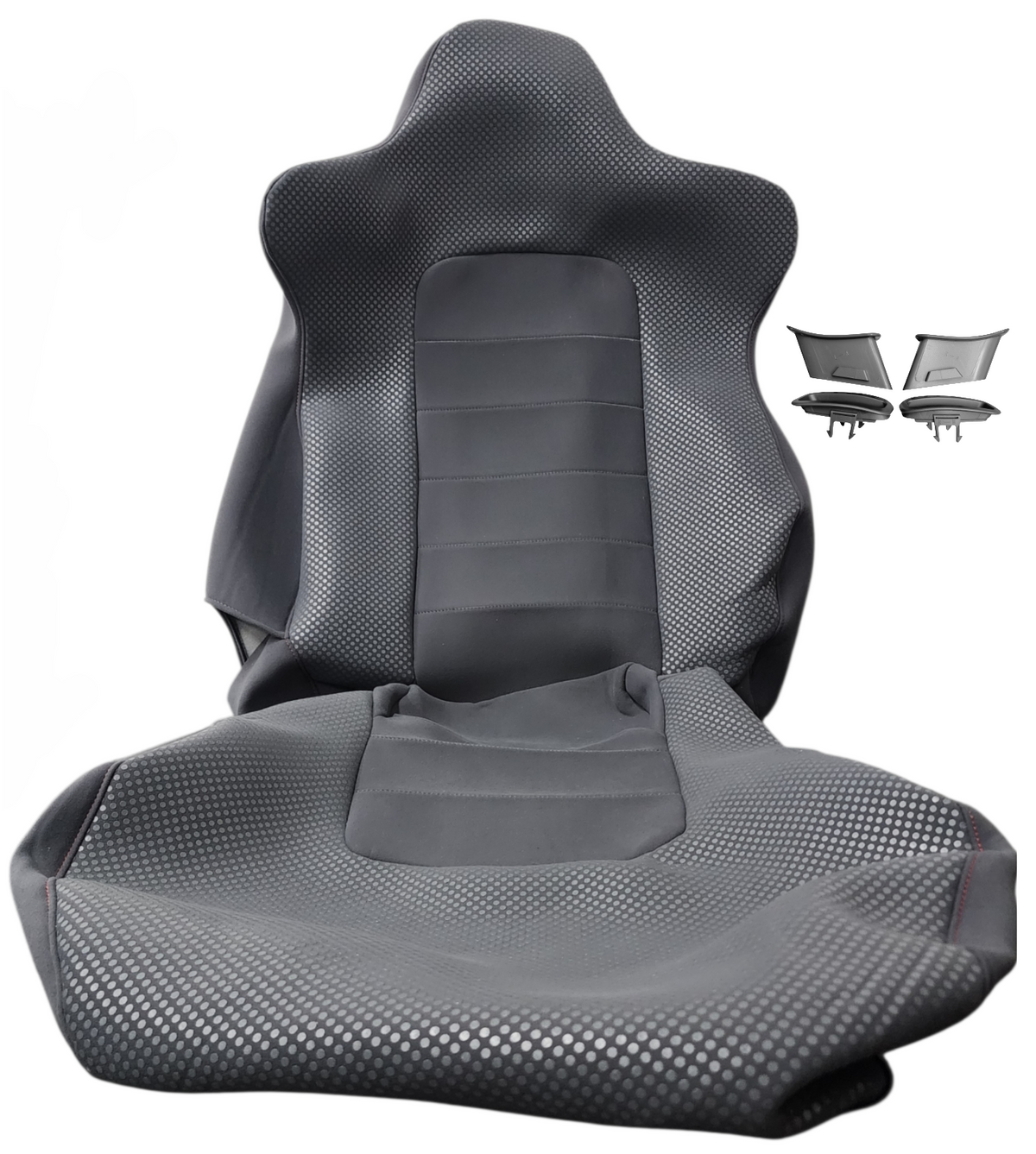 1x Nissan Skyline R34 GTR Vspec I OEM Grey Front Seat Replacement Skin