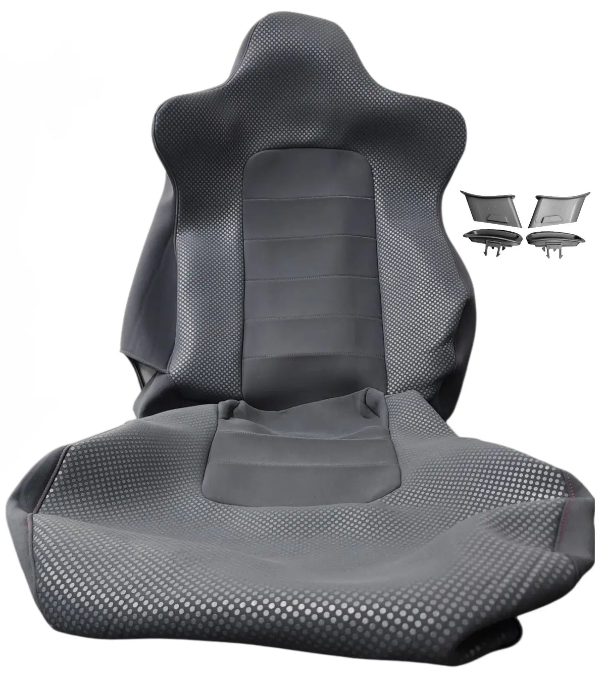 1x Nissan Skyline R34 GTR Vspec I OEM Grey Front Seat Replacement Skin