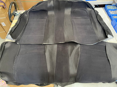 1x Nissan Skyline R34 GTR Vspec II OEM Black Rear Seat Replacement Skin