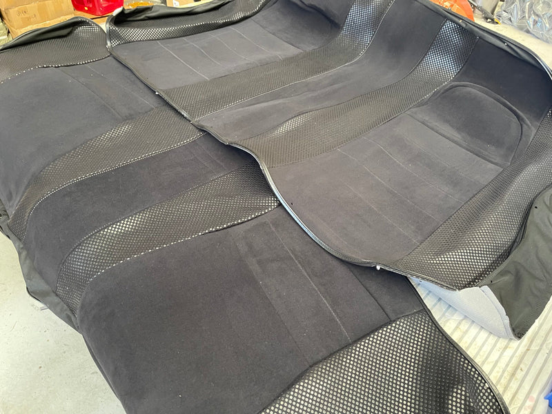 1x Nissan Skyline R34 GTR Vspec II OEM Black Rear Seat Replacement Skin