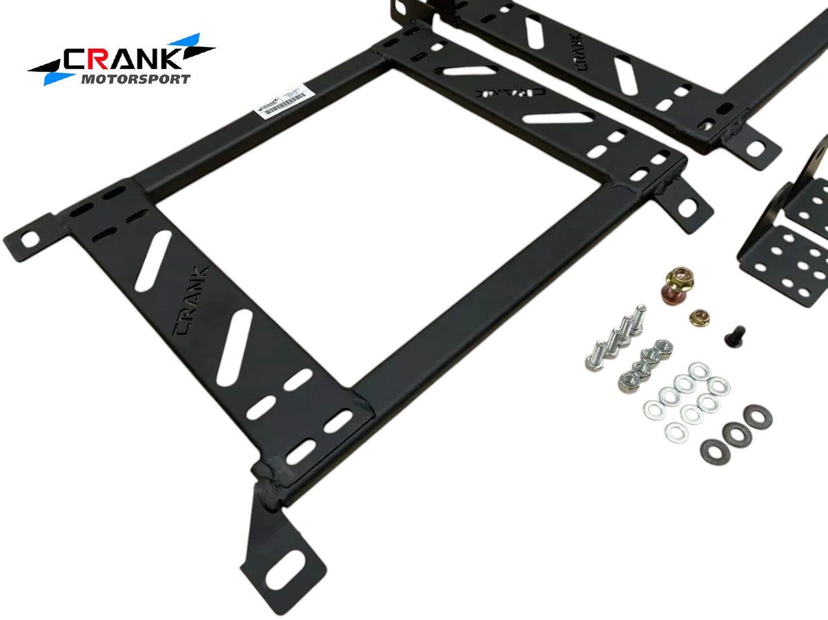 2x Crank Motorsport Toyota Corolla Sportivo ZZE123 Seat Adapter Rail – BRIDE / RECARO / SPARCO Compatible