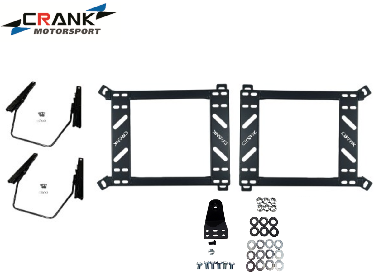 2x Crank Motorsport BMW E36 & E46 Seat Adapter Rail – Suit BRIDE RECARO SPARCO
