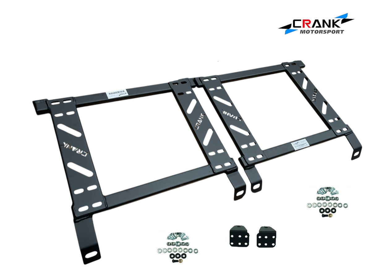 2x Crank Motorsport Ford Falcon BA/BF/FG Seat Adapter Rail – Suit BRIDE RECARO SPARCO – Heavy Duty Seat Mount Brackets