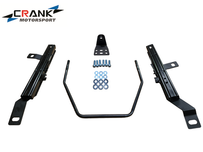 Crank Motorsport Mitsubishi Lancer CP9A, EVO 4 5 6 Superlow Seat Rail Adapters -  BRIDE / RECARO / SPARCO Compatible