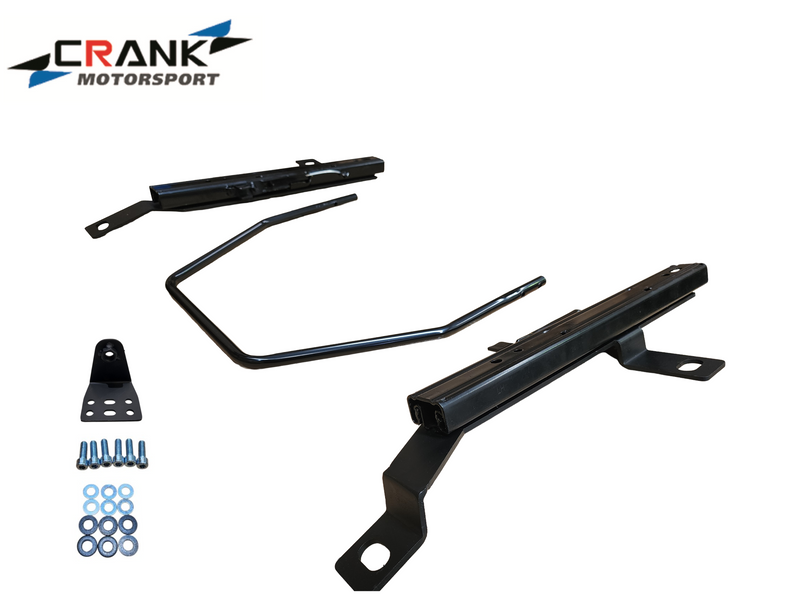 1x Crank Motorsport Mitsubishi Lancer CP9A Superlow Seat Rail Adapters -  BRIDE / RECARO / SPARCO Compatible