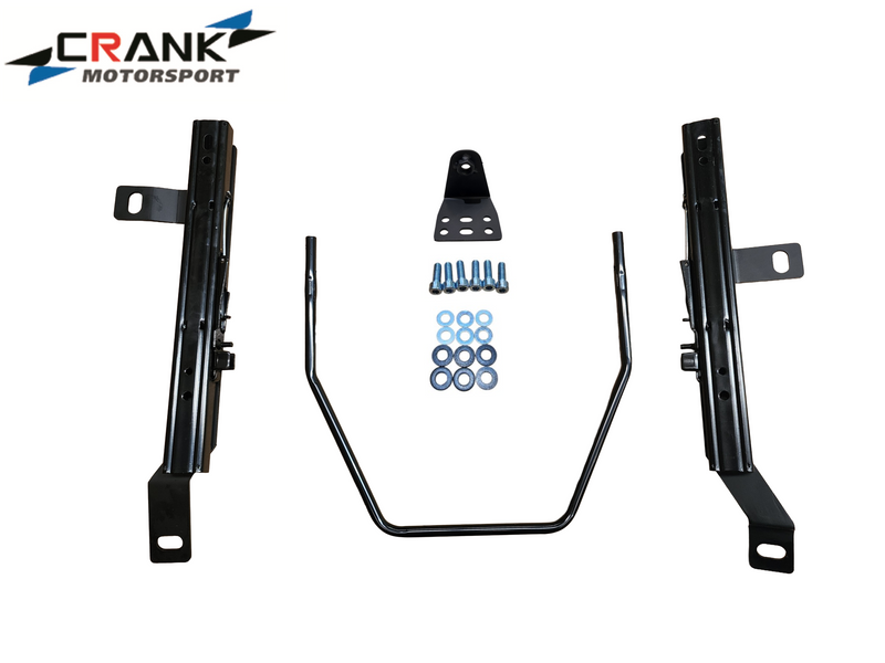 1x Crank Motorsport Mitsubishi Lancer CP9A Superlow Seat Rail Adapters -  BRIDE / RECARO / SPARCO Compatible