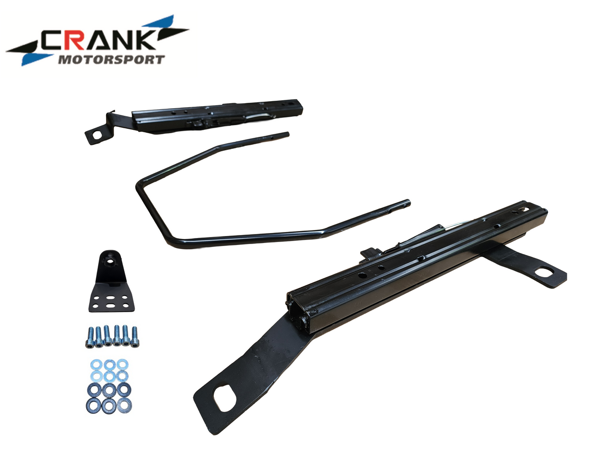 1x Crank Motorsport Mitsubishi Lancer CP9A Superlow Seat Rail Adapters -  BRIDE / RECARO / SPARCO Compatible