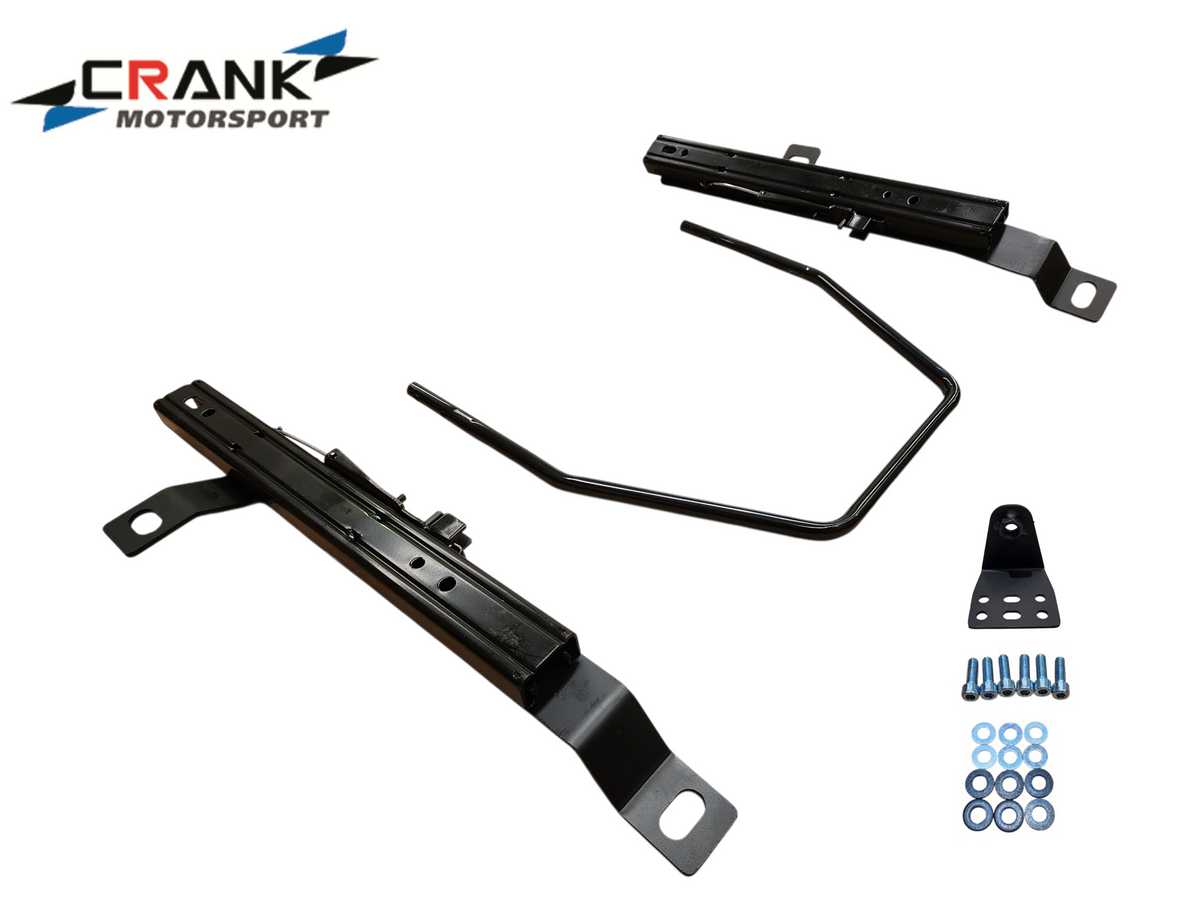 2x Crank Motorsport Mitsubishi Lancer CT9A Superlow Seat Rail Adapters -  BRIDE / RECARO / SPARCO Compatible