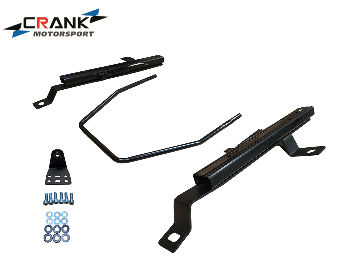 2x Crank Motorsport Mitsubishi Lancer CT9A Superlow Seat Rail Adapters -  BRIDE / RECARO / SPARCO Compatible