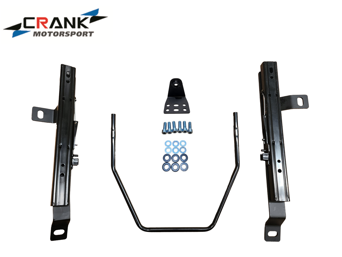 2x Crank Motorsport Mitsubishi Lancer CT9A Superlow Seat Rail Adapters -  BRIDE / RECARO / SPARCO Compatible