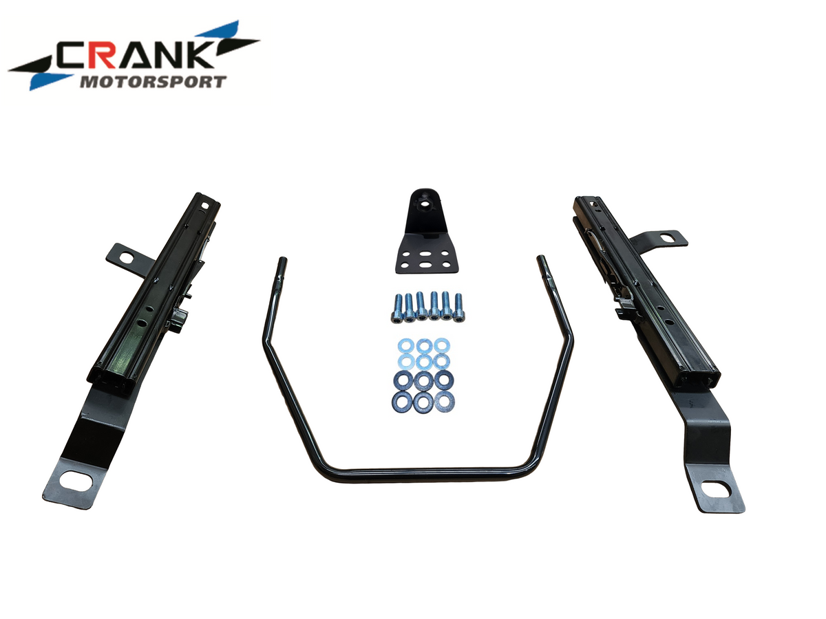 2x Crank Motorsport Mitsubishi Lancer CT9A Superlow Seat Rail Adapters -  BRIDE / RECARO / SPARCO Compatible
