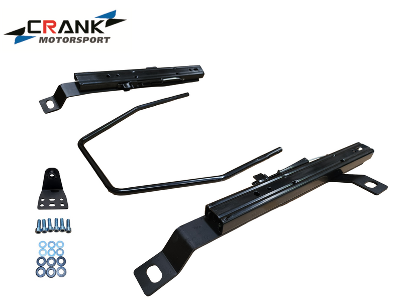 2x Crank Motorsport Mitsubishi Lancer CT9A Superlow Seat Rail Adapters -  BRIDE / RECARO / SPARCO Compatible