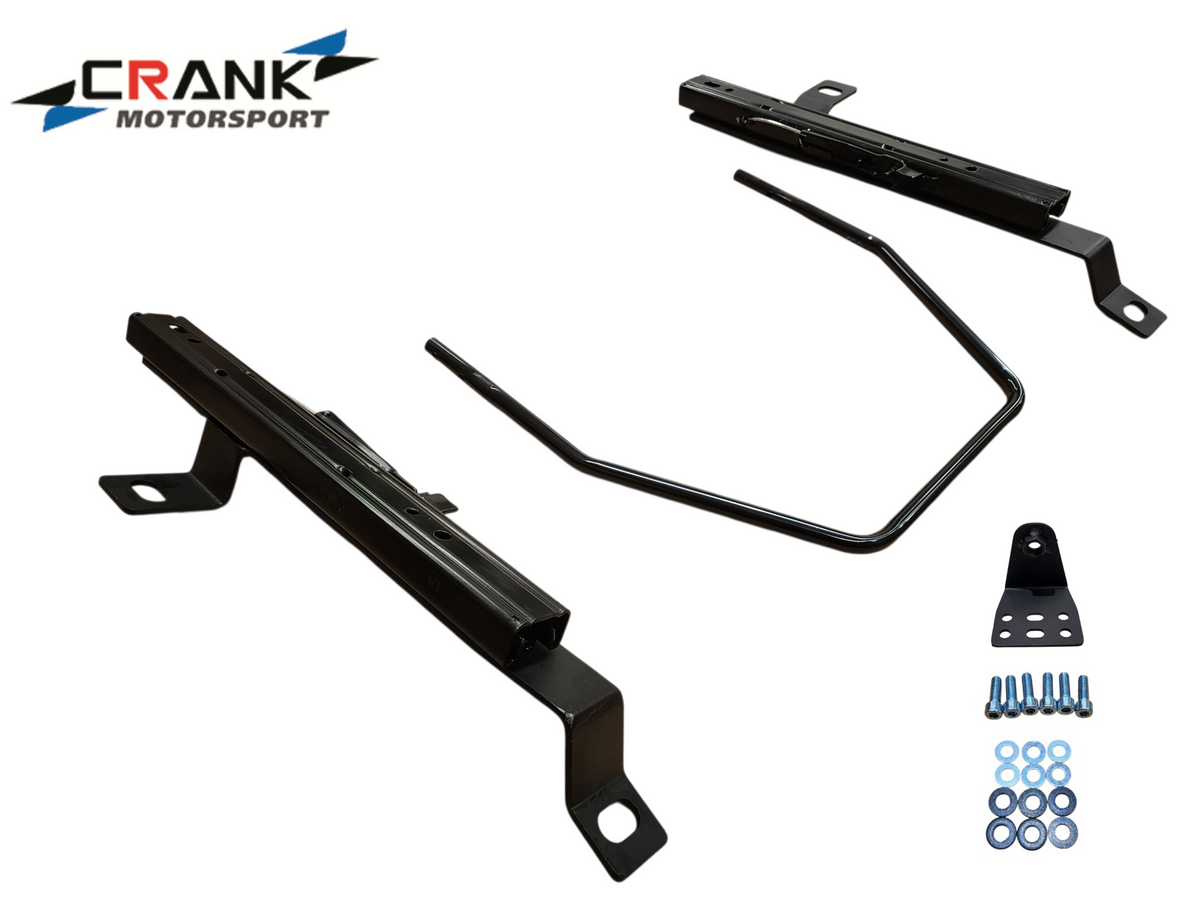 2x Crank Motorsport Mitsubishi Lancer CT9A Superlow Seat Rail Adapters -  BRIDE / RECARO / SPARCO Compatible