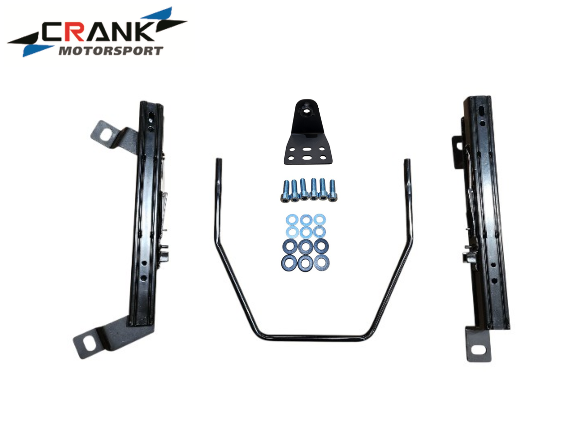 1x Crank Motorsport Audi S3 / RS3 & VW Golf 6 & 7 Superlow Seat Rail Adapters – BRIDE / RECARO / SPARCO Compatible
