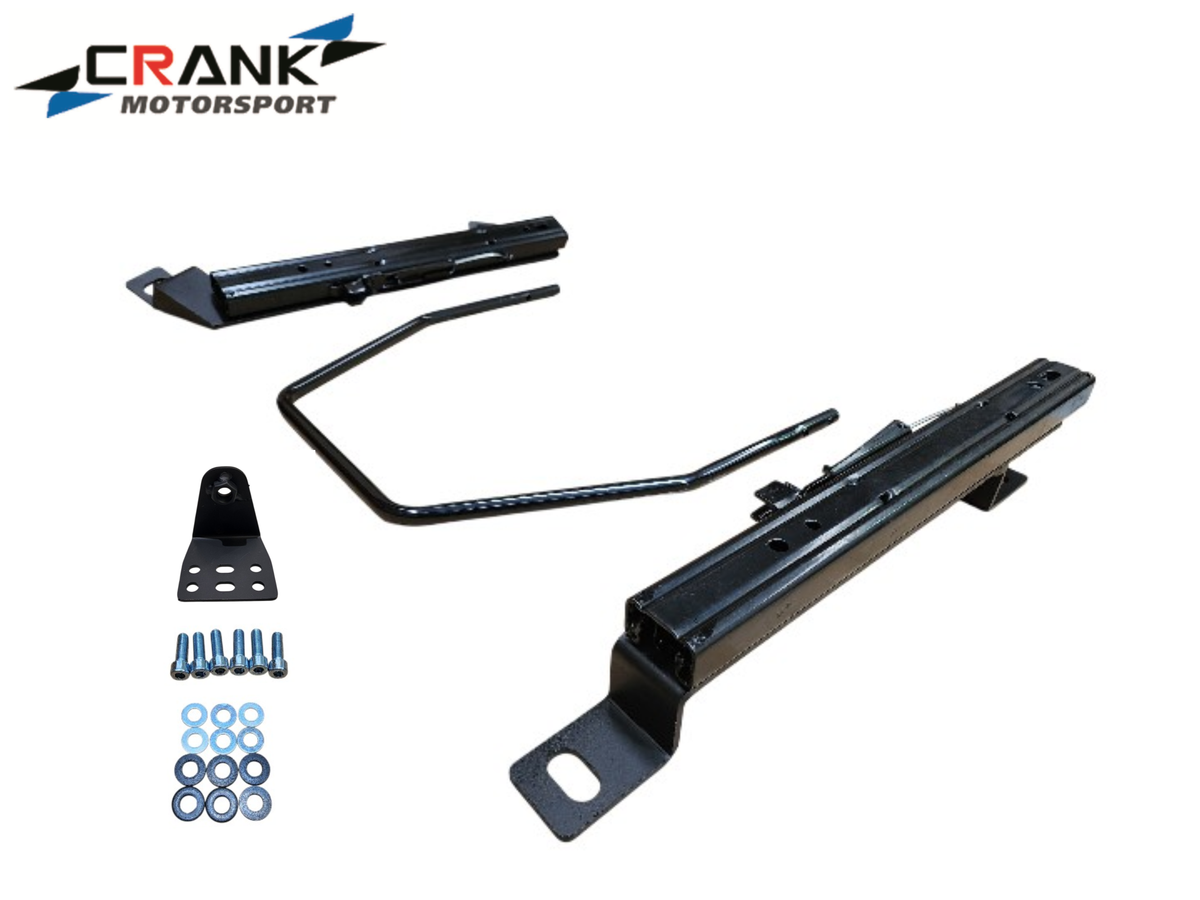 2x Crank Motorsport Audi S3 / RS3 & VW Golf 6 & 7 Superlow Seat Rail Adapters – BRIDE / RECARO / SPARCO Compatible