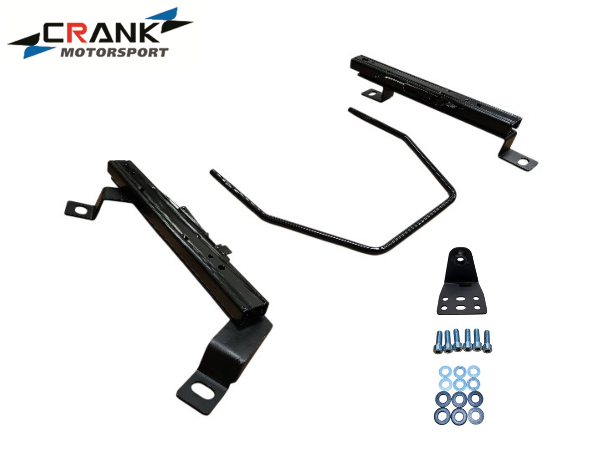 1x Crank Motorsport Audi S3 / RS3 & VW Golf 6 & 7 Superlow Seat Rail Adapters – BRIDE / RECARO / SPARCO Compatible