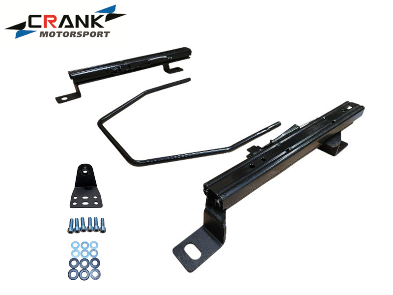2x Crank Motorsport BMW E82 / E90 / E60 Superlow Seat Rail Adapters – BRIDE / RECARO / SPARCO Compatible