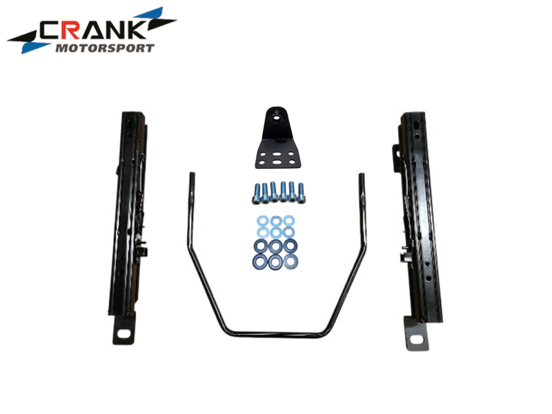 1x Crank Motorsport BMW E82 / E90 / E60 Superlow Seat Rail Adapter – BRIDE / RECARO / SPARCO Compatible