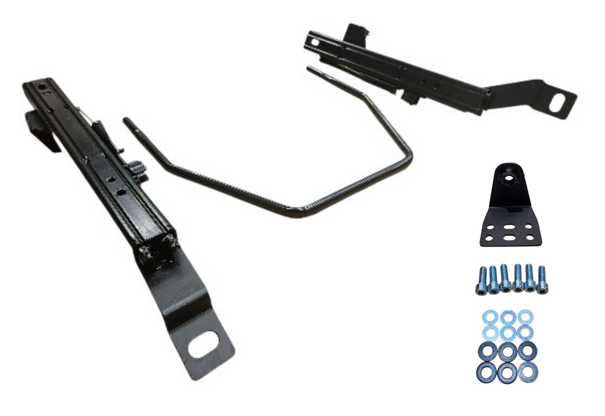 2x Crank Motorsport BMW E36 & E46 Superlow Seat Rail Adapters – BRIDE / RECARO / SPARCO Compatible