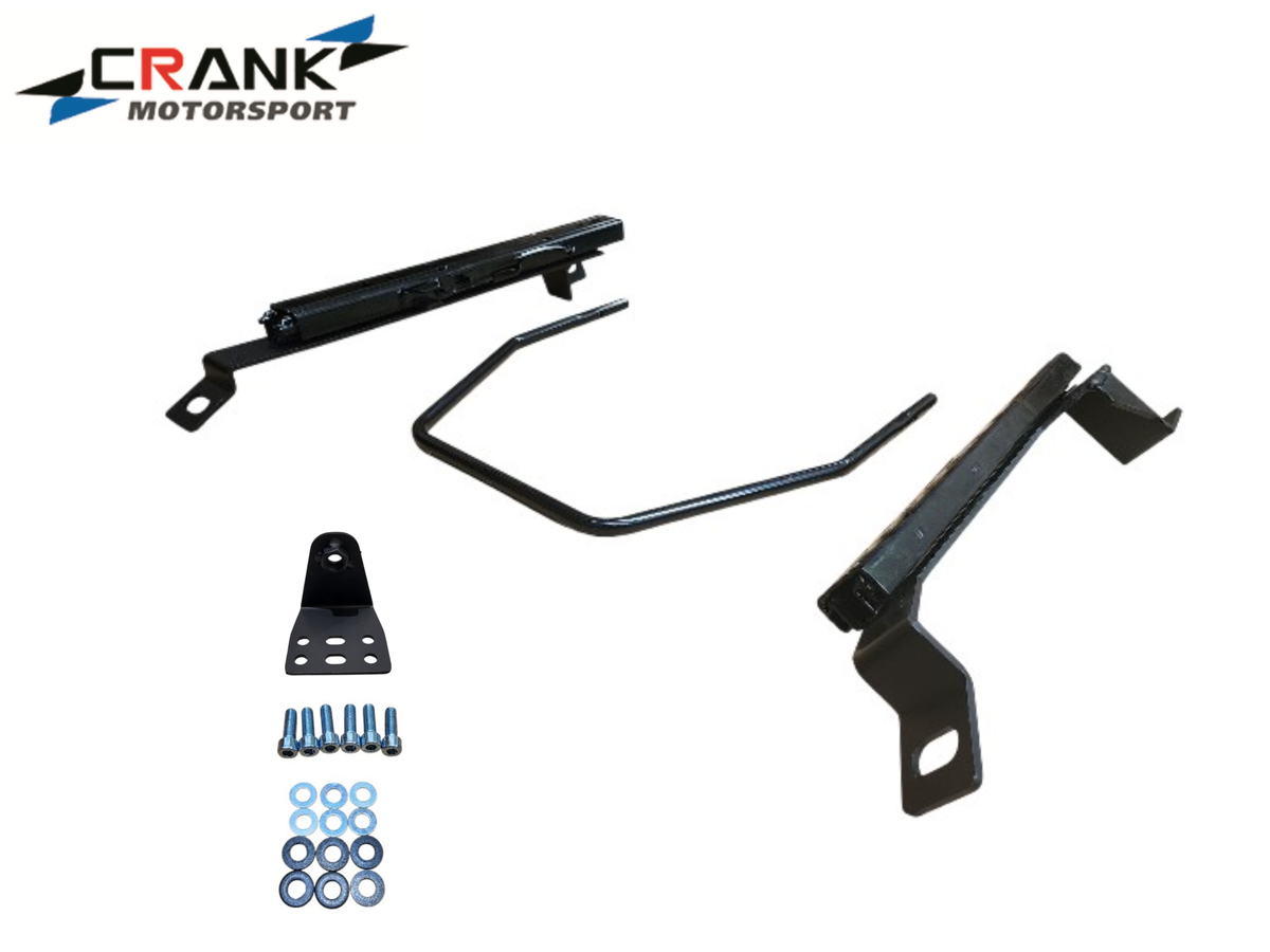 2x Crank Motorsport BMW E36 & E46 Superlow Seat Rail Adapters – BRIDE / RECARO / SPARCO Compatible