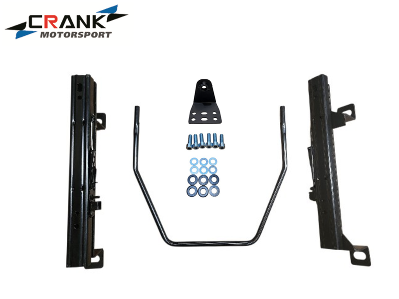 2x Crank Motorsport BMW E30 Superlow Seat Rail Adapters – BRIDE / RECARO / SPARCO Compatible