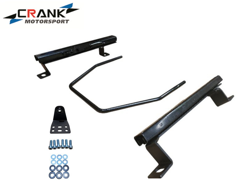 2x Crank Motorsport BMW E30 Superlow Seat Rail Adapters – BRIDE / RECARO / SPARCO Compatible