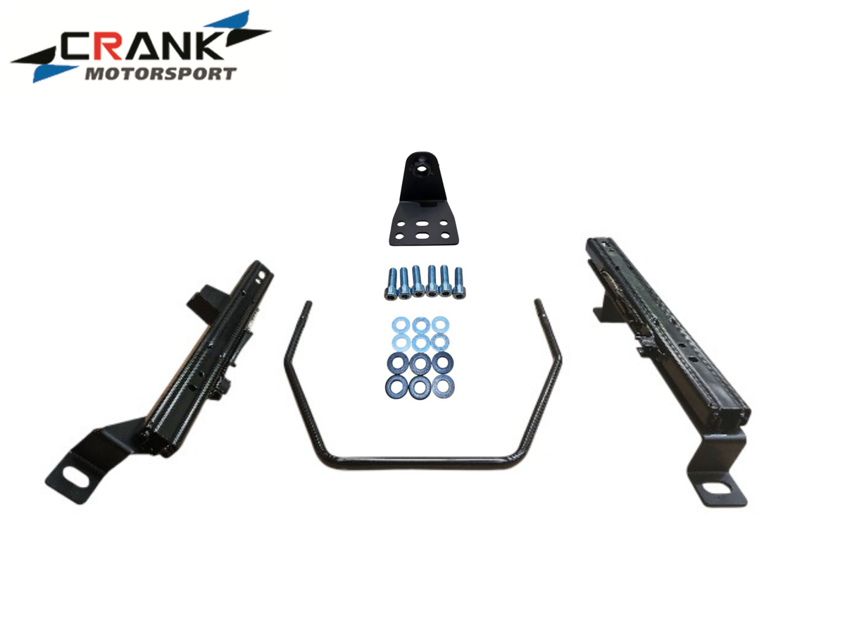 1x Crank Motorsport BMW E30 Superlow Seat Rail Adapters – BRIDE / RECARO / SPARCO Compatible