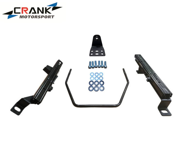 2x Crank Motorsport BMW E30 Superlow Seat Rail Adapters – BRIDE / RECARO / SPARCO Compatible