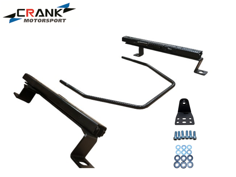 2x Crank Motorsport BMW E30 Superlow Seat Rail Adapters – BRIDE / RECARO / SPARCO Compatible