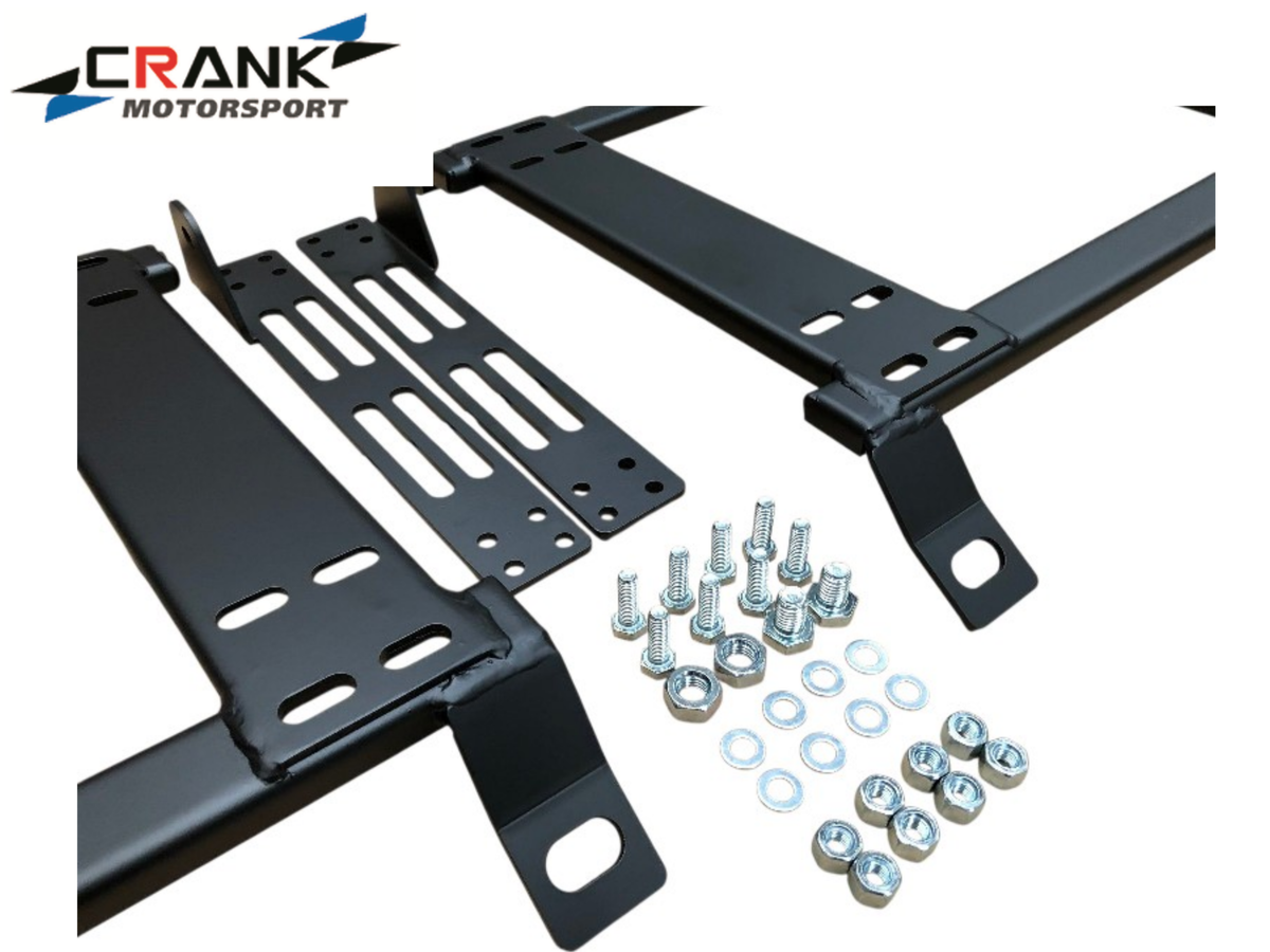 2x Crank Motorsport Toyota Landcruiser 200 Series (J200) Seat Adapter Rail – BRIDE / RECARO / SPARCO Compatible
