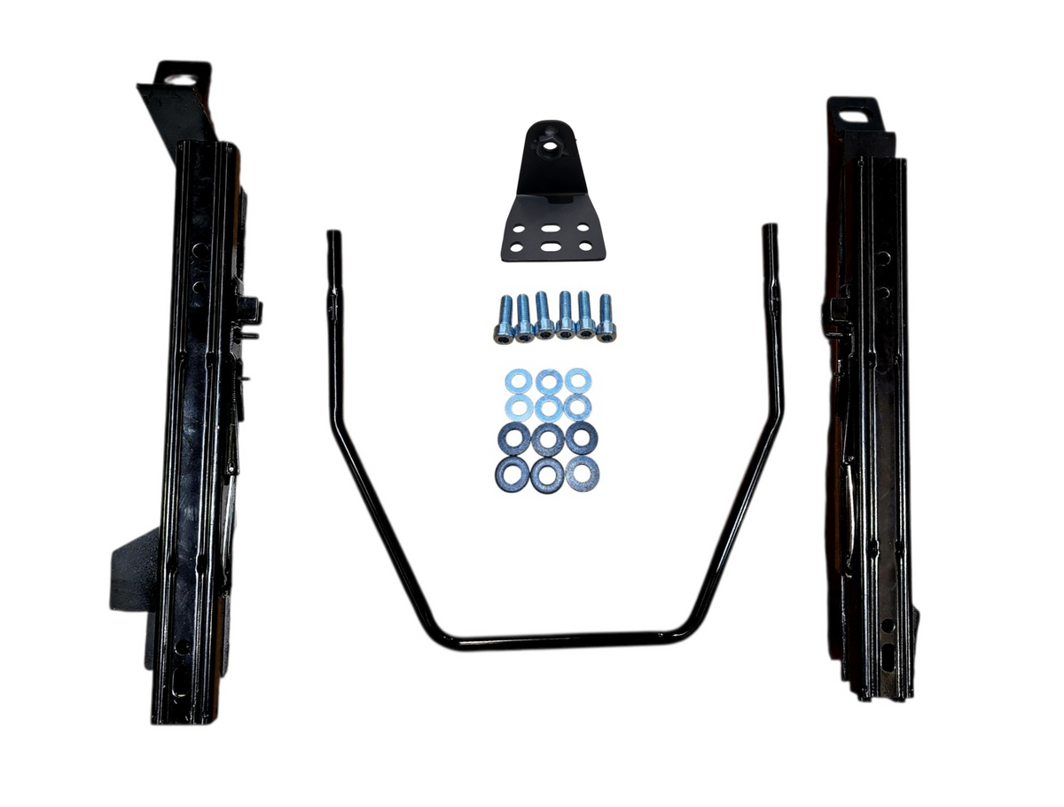 Crank Motorsport Nissan Skyline ER34, GT, GTT Coupe Superlow Seat Rail Adapters – BRIDE / RECARO / SPARCO Compatible