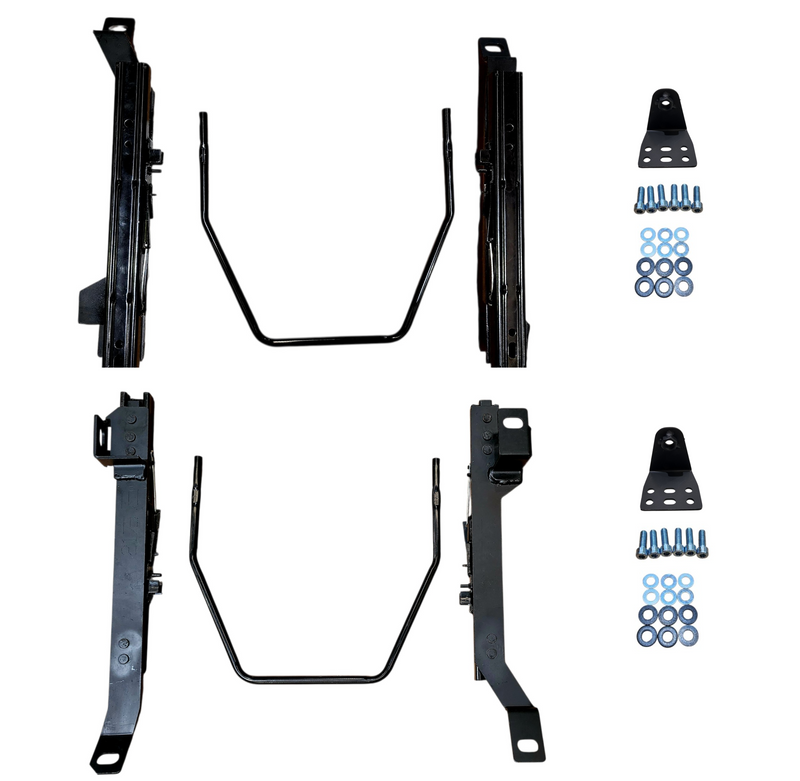 2x Crank Motorsport Nissan Skyline ER34 / GT / GTT Coupe Superlow Seat Rail Adapters – BRIDE / RECARO / SPARCO Compatible