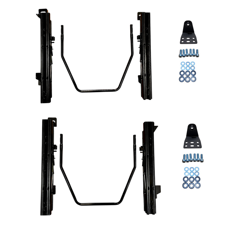 2x Crank Motorsport BMW E30 Superlow Seat Rail Adapters – BRIDE / RECARO / SPARCO Compatible