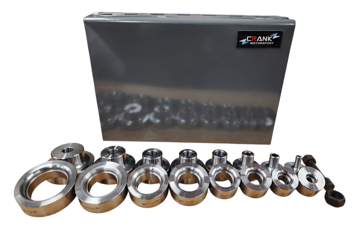 Crank Motorsport 16 Pcs Dimple Die Kit – 1/2"–2.5" RADIUS Set with Metal Case