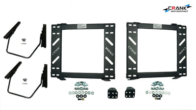 1x Crank Motorsport 70 / 76 / 79 Series Landcruiser Seat Rail Package – Dual Cab – BRIDE / RECARO / SPARCO Compatible