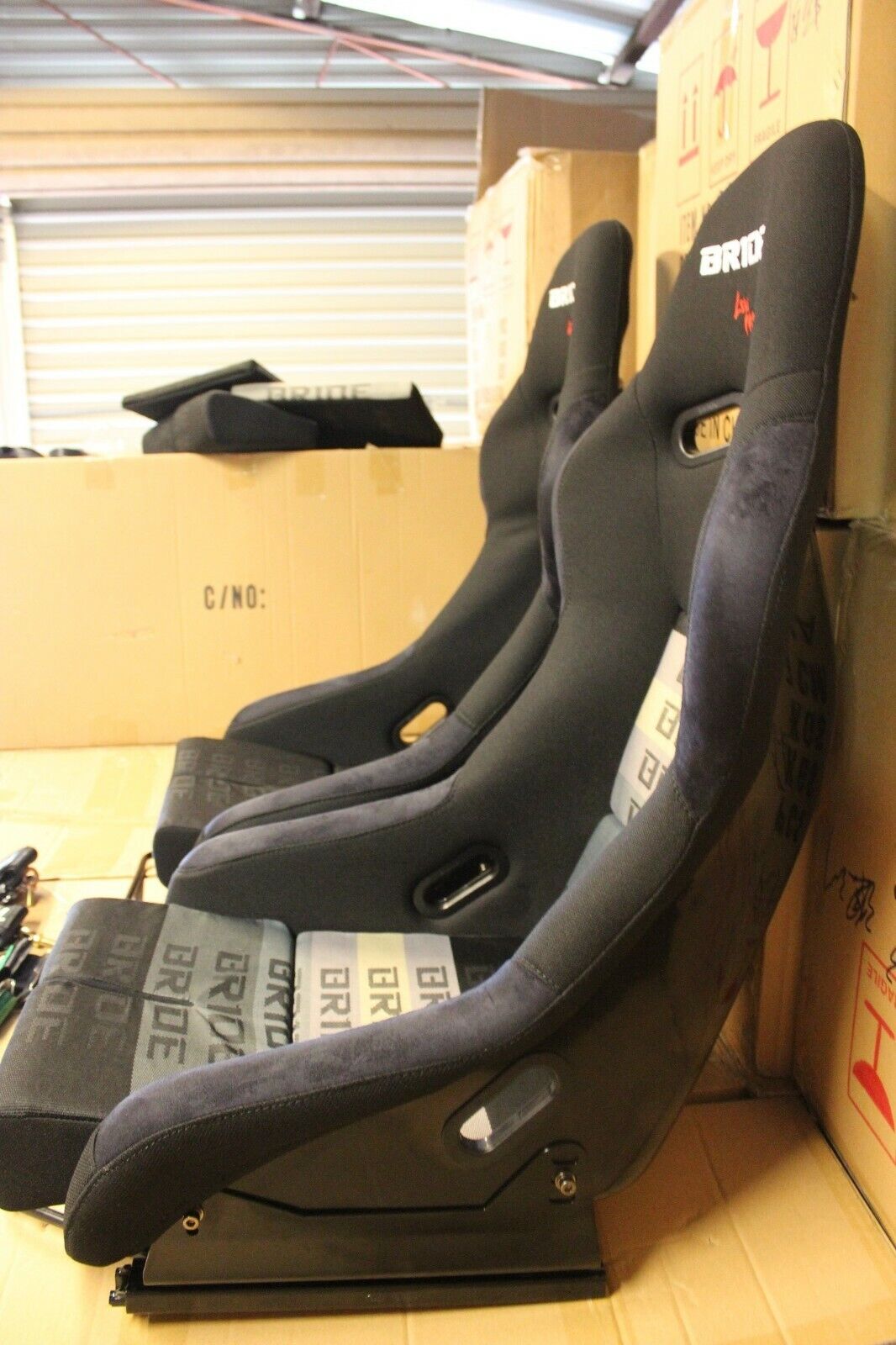 1x Bride VIOS II Fixed Back Fibreglass Racing Seat – Grey or Full Black