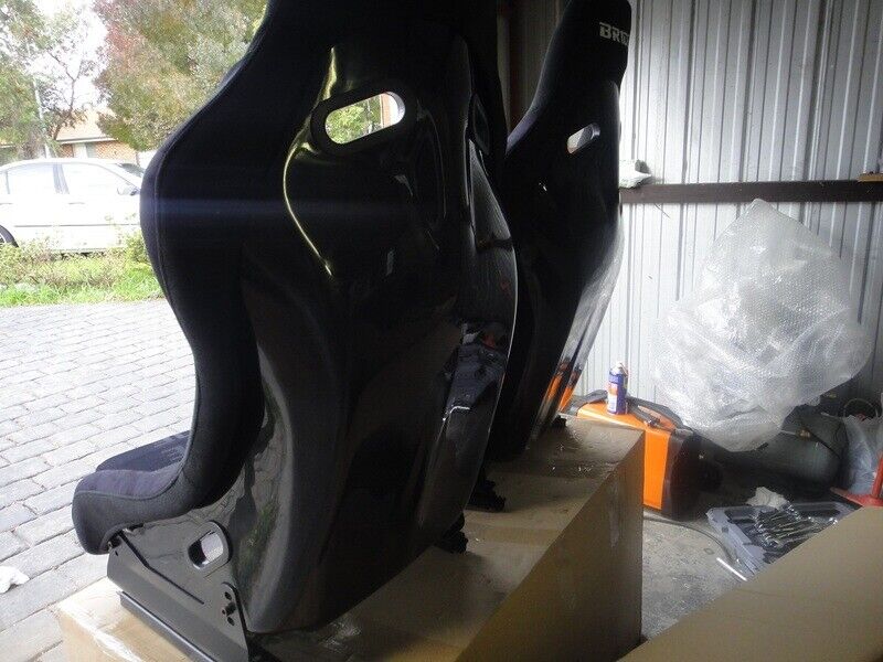 1x Bride VIOS II Fixed Back Fibreglass Racing Seat – Grey or Full Black