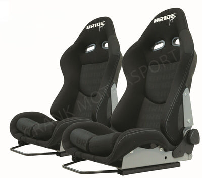 Bride Seat Stradia Japan, Black Fiberglass Full Black XL - ADR Approved