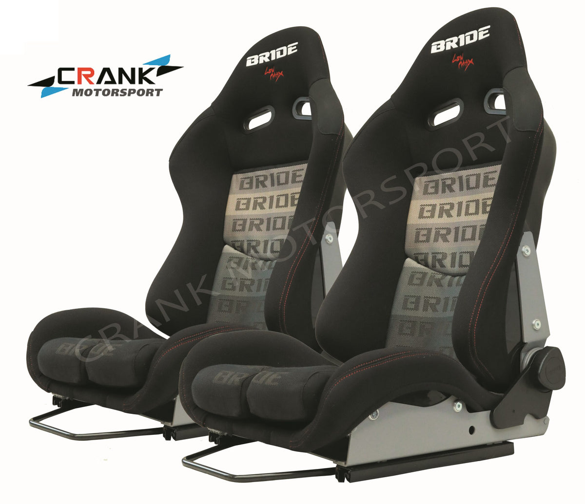 2x Crank Motorsport BRIDE Stradia Lowmax XL Carbon Grey Gradation Seat – ADR Approved