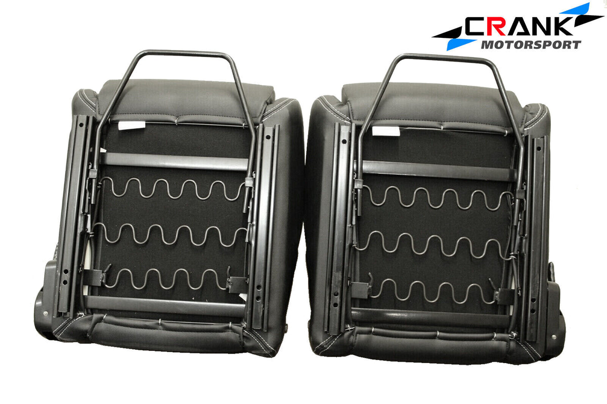 2x GT3 Ultra Hard-Wearing PVC Vinyl Racing Seats – Car Sport Seats – ADR Approved
