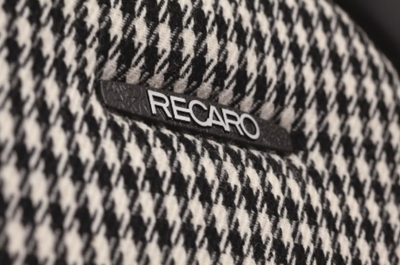 GENUINE RECARO Classic Pole Position (ABE) Black Leather &amp; Pepita (Houndstooth)