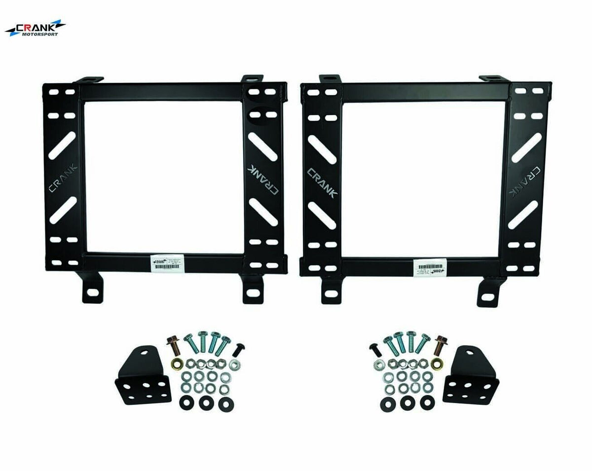 2x Crank Motorsport Toyota Landcruiser 70 / 76 / 78 / 79 Single Cab Seat Adapter Rails – BRIDE / RECARO / SPARCO Compatible