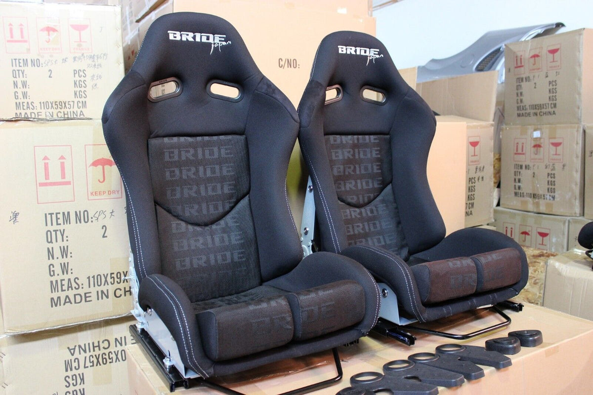 2x Bride Stradia Black Carbon Racing Seats – ADR Approved