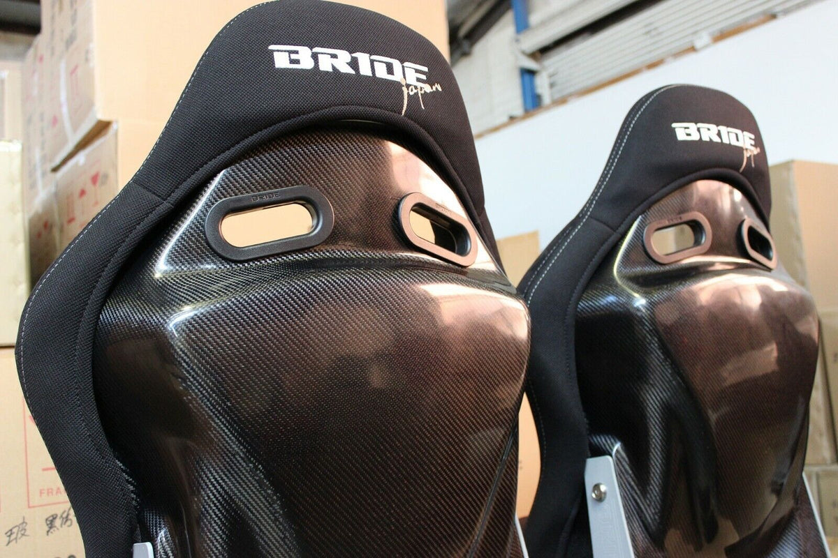2x Bride Stradia Black Carbon Racing Seats – ADR Approved