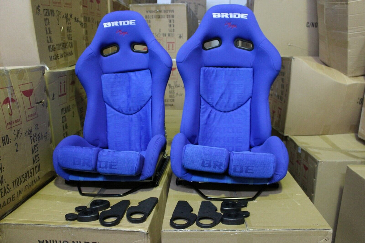 2x Bride Stradia Blue Fiberglass Racing Seats – ADR Approved