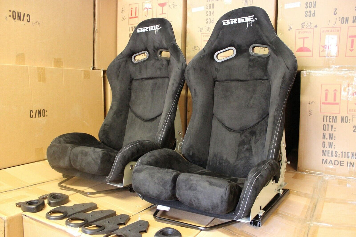 2x Bride Stradia Carbon Back Alcantara Racing Seats – ADR Approved