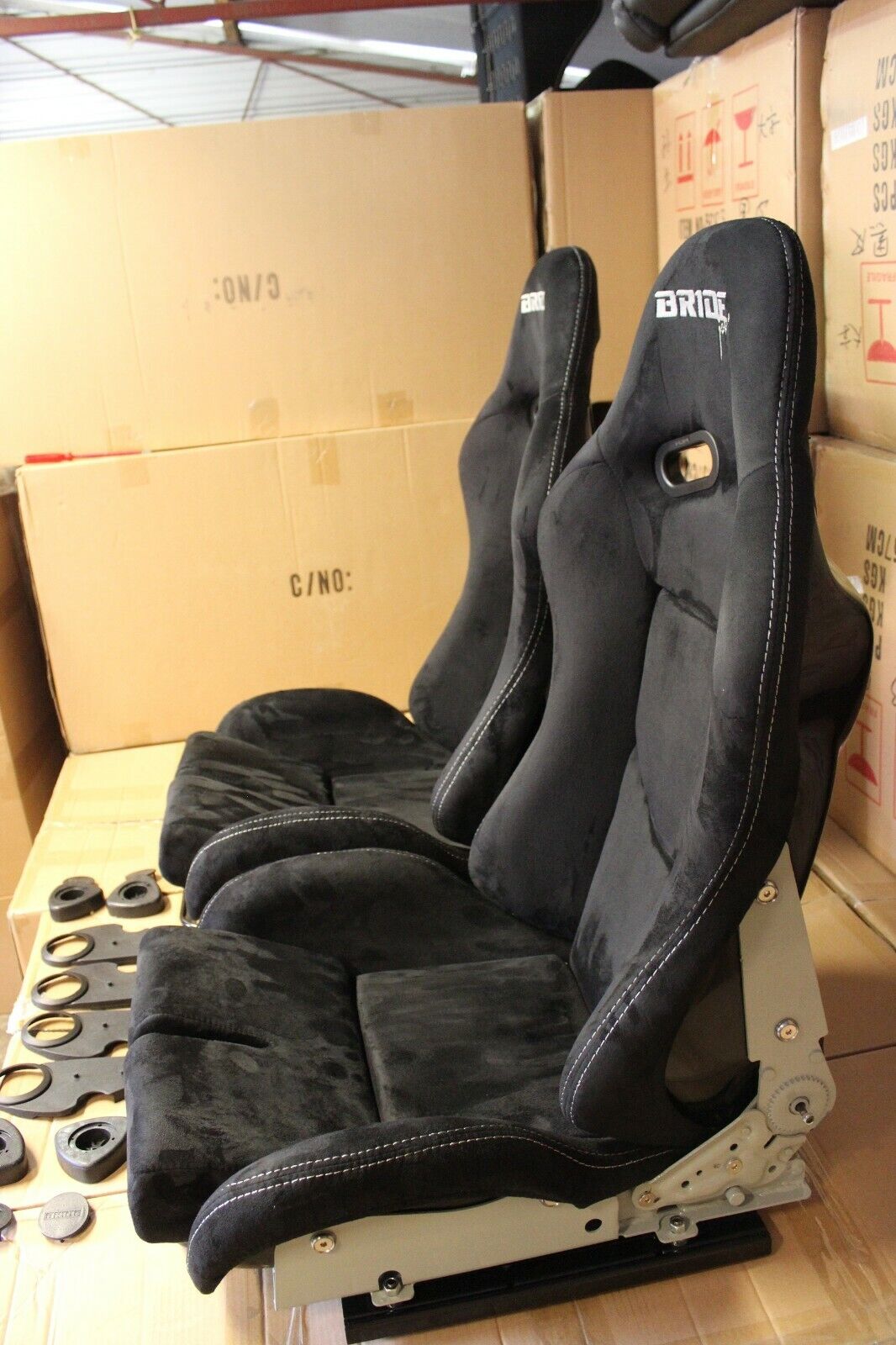 2x Bride Stradia Carbon Back Alcantara Racing Seats – ADR Approved